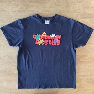Billionaire Boys Club "Peace Mountain" short-sleeve t-shirt-Navy-Puff Print-XXL